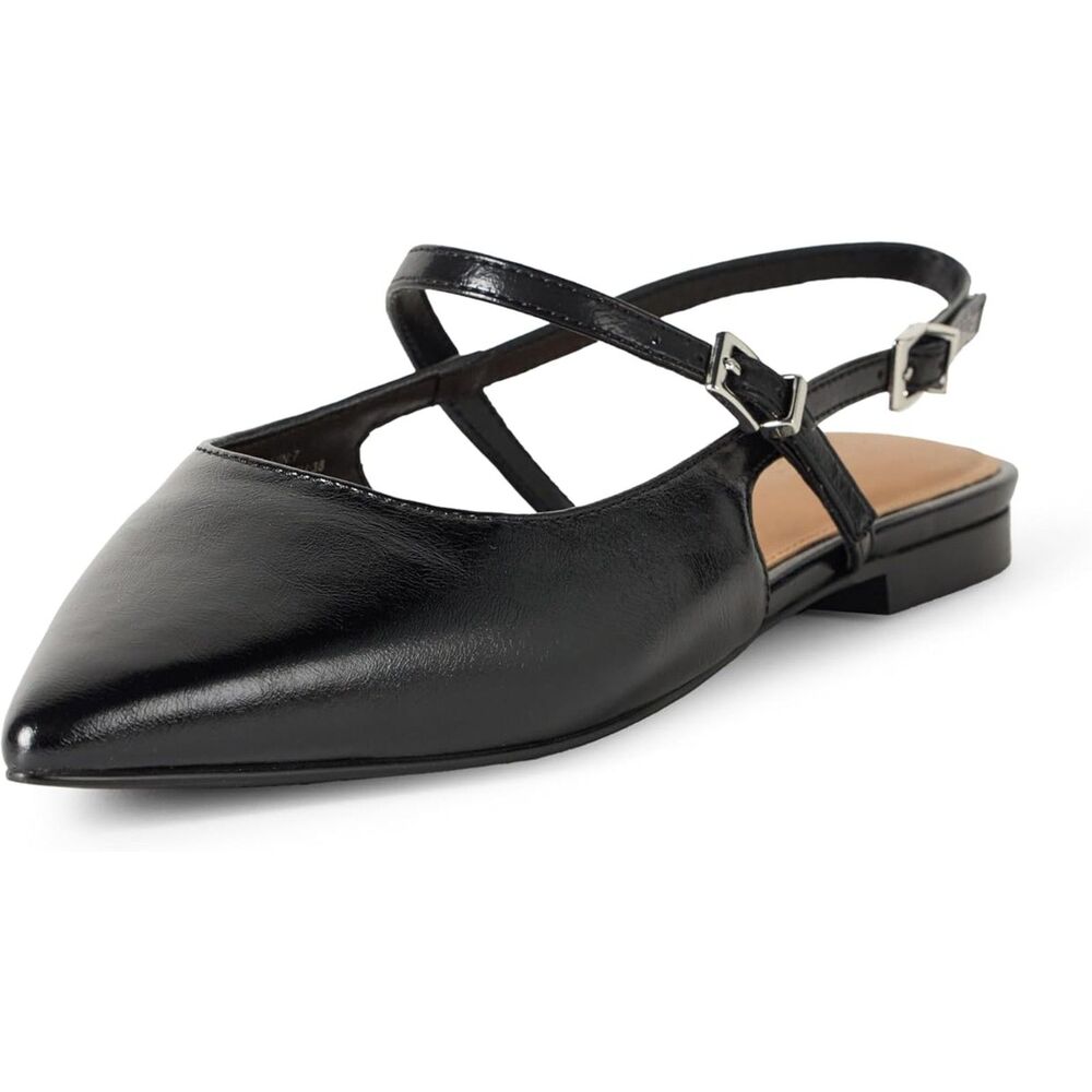 🖤 The Drop 9 Tammie Pointed Toe Black Flats